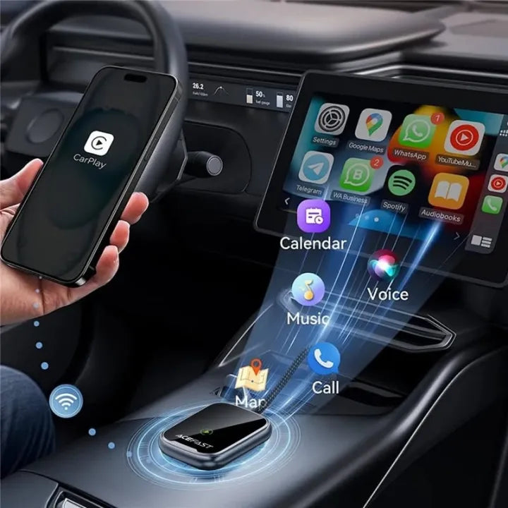 ACEFAST QC1 USB-A Wireless CarPlay & Android Auto Adapter