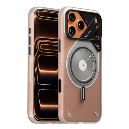 Aulumu A17 Frosted Case for iPhone 17 Pro / 17 Pro Max - Translucent Gray | Subtle Glow-in-the -Dark | MagSafe