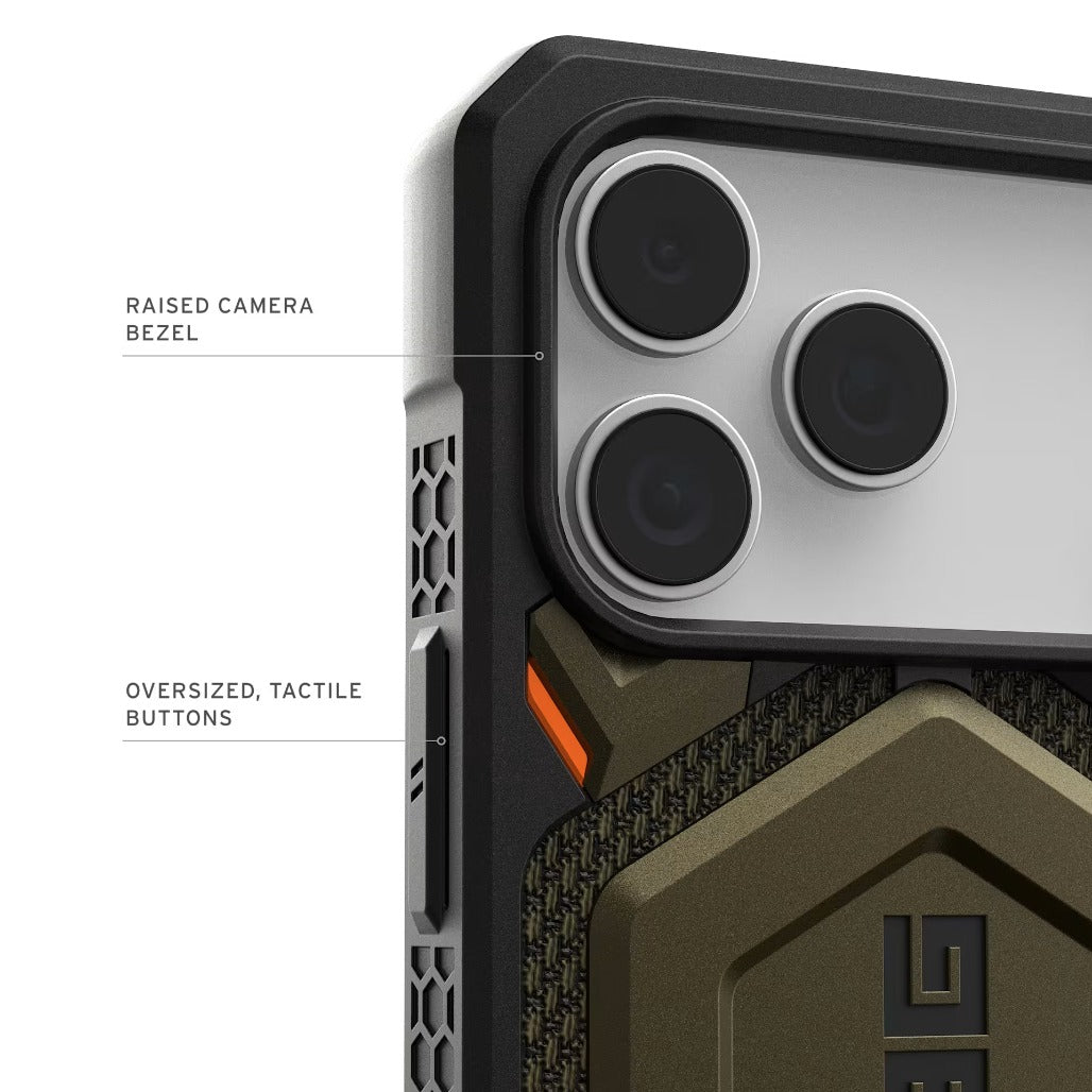 UAG Monarch Pro Kevlar iPhone 17 Pro Max Case - Kevlar Element Green