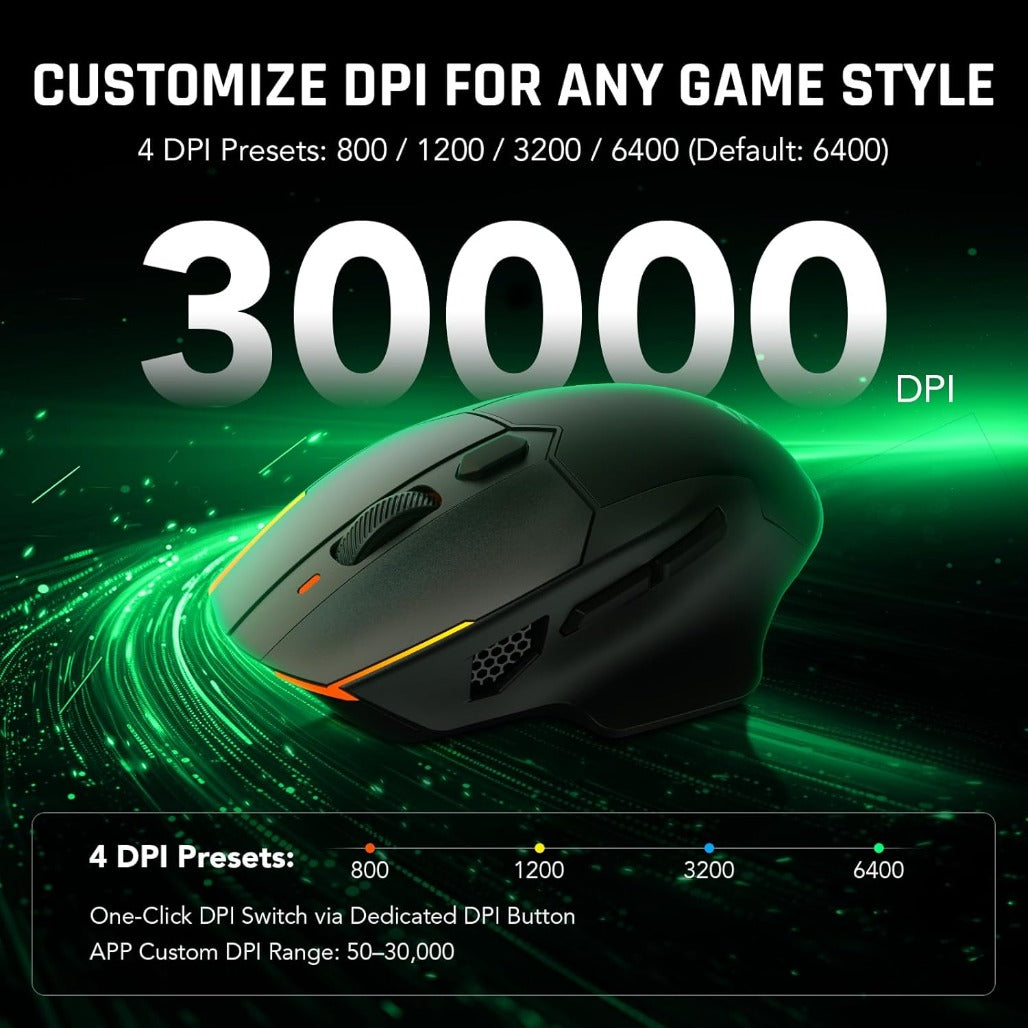 Black Shark Funcooler Wireless Gaming Mouse with Active Cooling & Heating