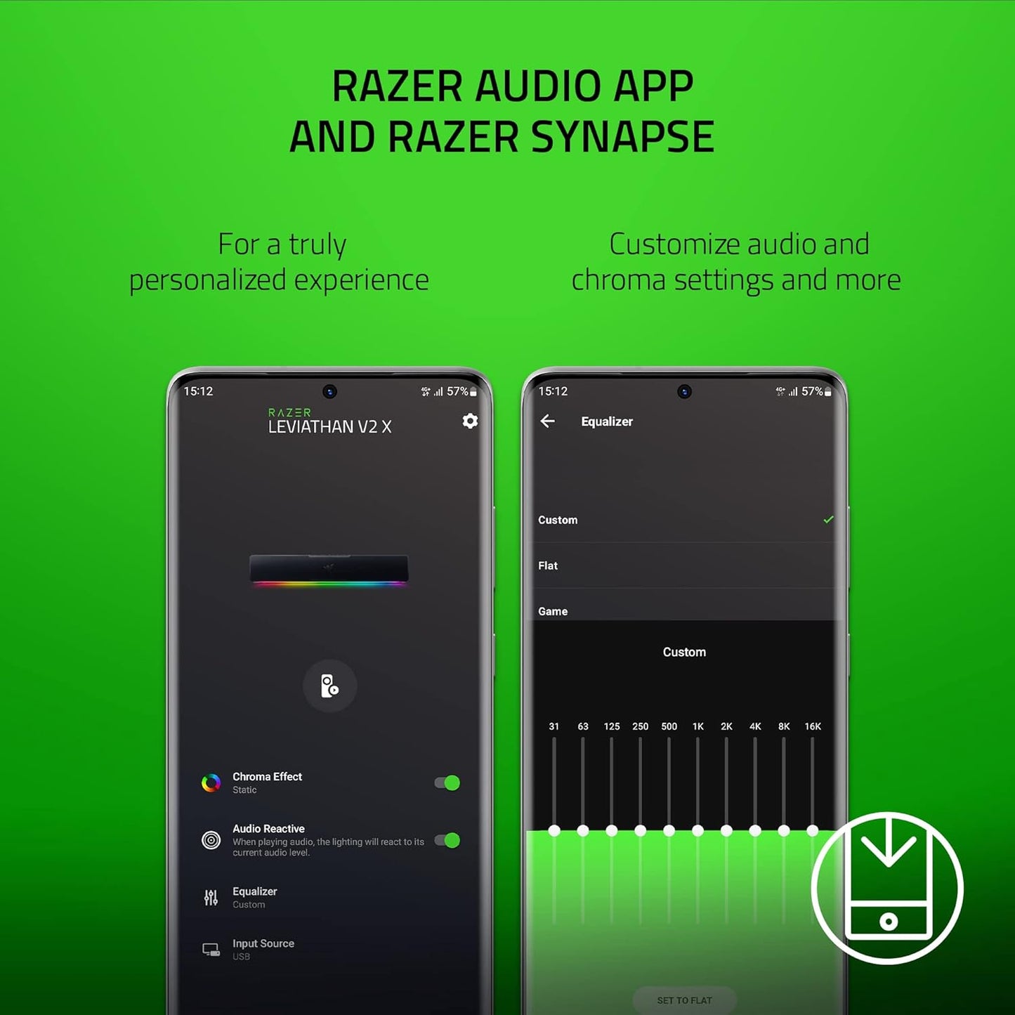 Razer Leviathan V2 X - Compact USB Type-C Gaming Soundbar with Razer Chroma™ RGB