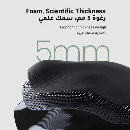 UGREEN Ergonomic Mouse Pad with Wrist Rest Support Slow Rebound Memory Foam Typing with Easy Glide Surface and Non-Slip PU Base