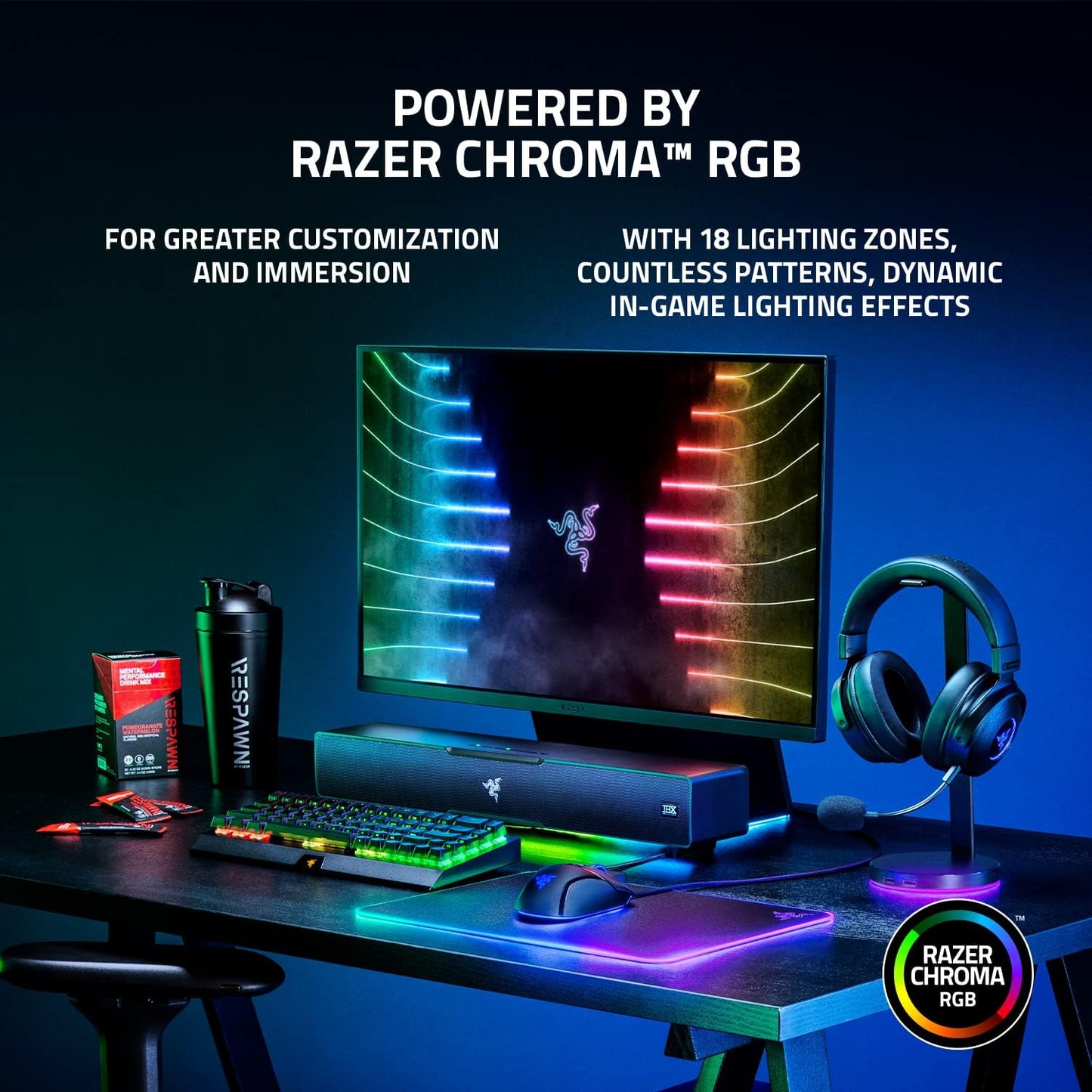 Razer Leviathan V2 - PC Gaming Soundbar with Subwoofer