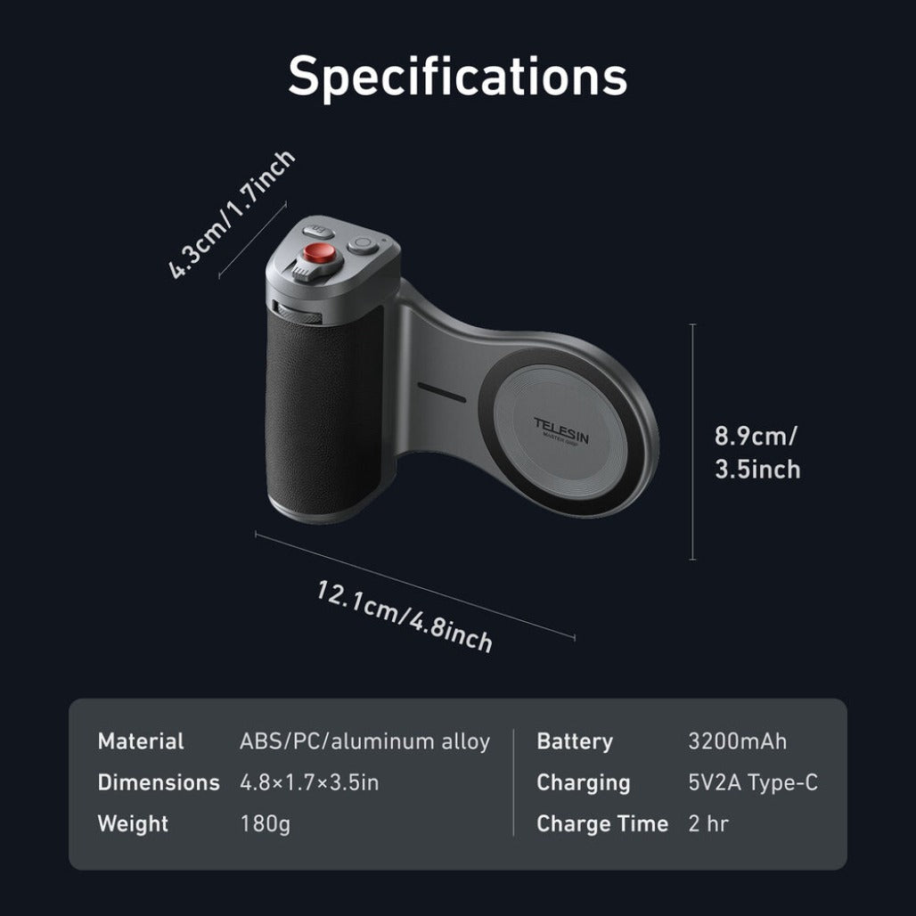 TELESIN Master Grip for iPhone 17 Pro