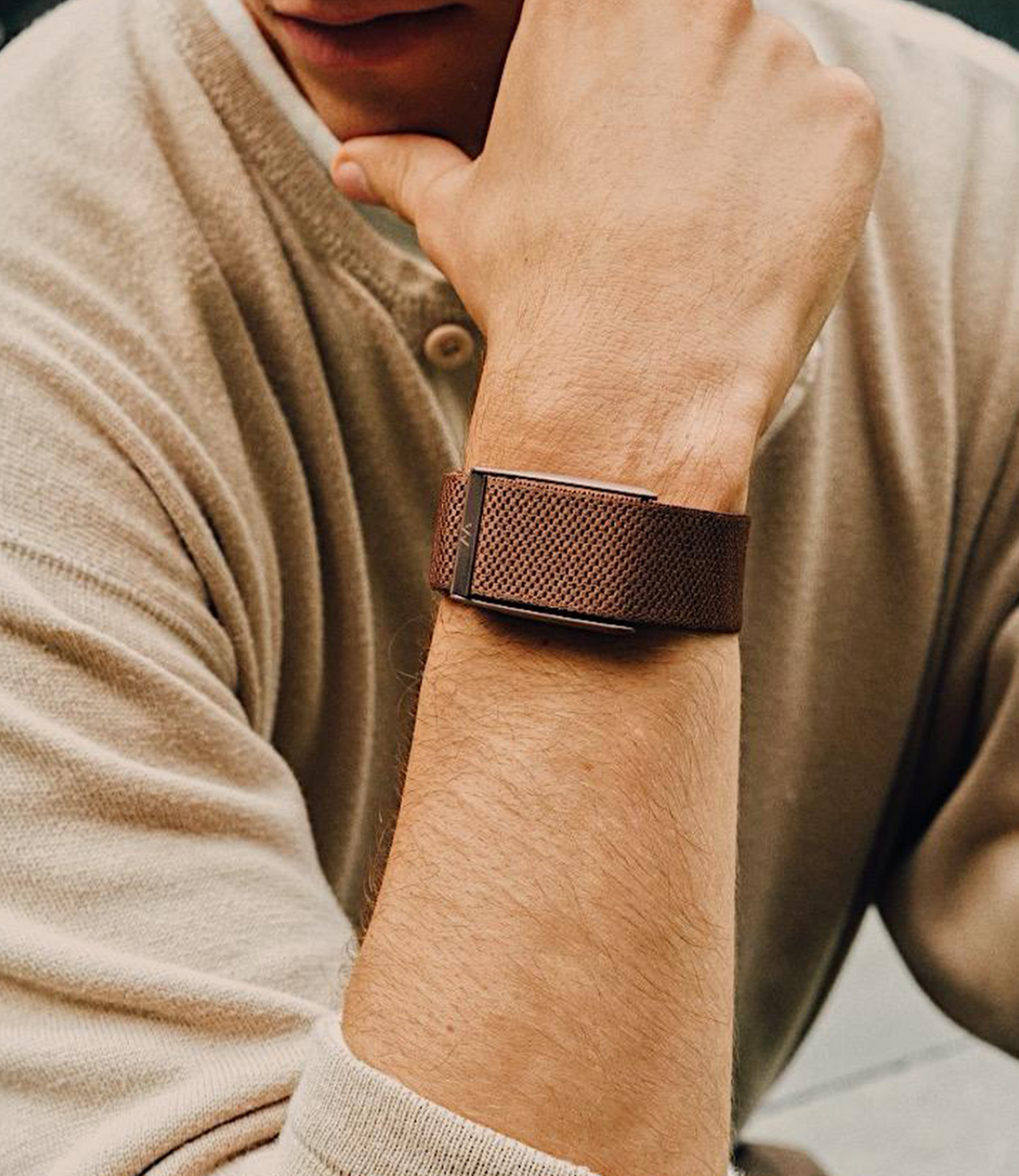 WHOOP 5.0 SuperKnit Band - Coffee