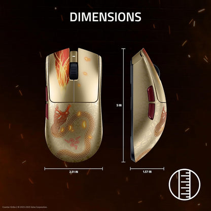 Razer Viper V3 Pro - Counter-Strike 2 Dragon Lore Wireless Gaming Mouse