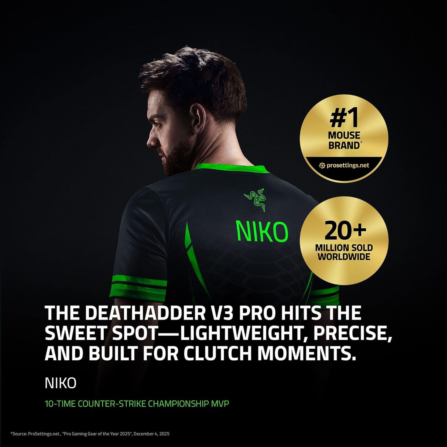 Razer DeathAdder V3 Pro - Wireless Gaming Mouse