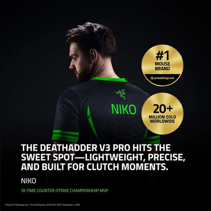 Razer DeathAdder V3 Pro - Wireless Gaming Mouse