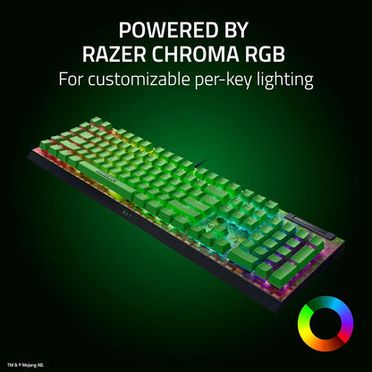 Razer BlackWidow V4 X Minecraft Edition Mechanical Gaming Keyboard – Green Switches