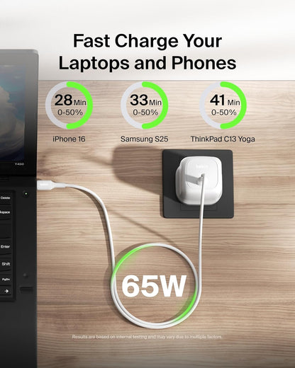 Belkin BoostCharge Compact USB-C Wall Charger 65W