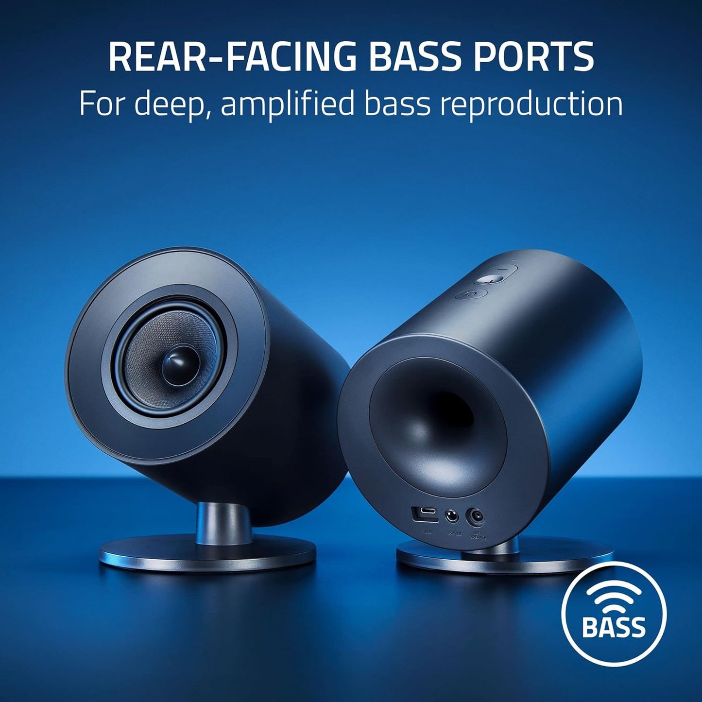 Razer Nommo V2 X - Full-Range 2.0 PC Gaming Speakers
