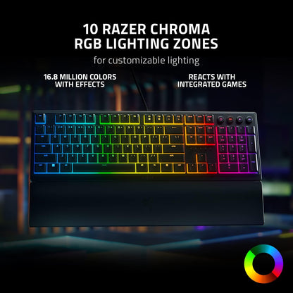 Razer Ornata V3 – Ergonomic Clicky Gaming Keyboard with Razer Chroma™ RGB