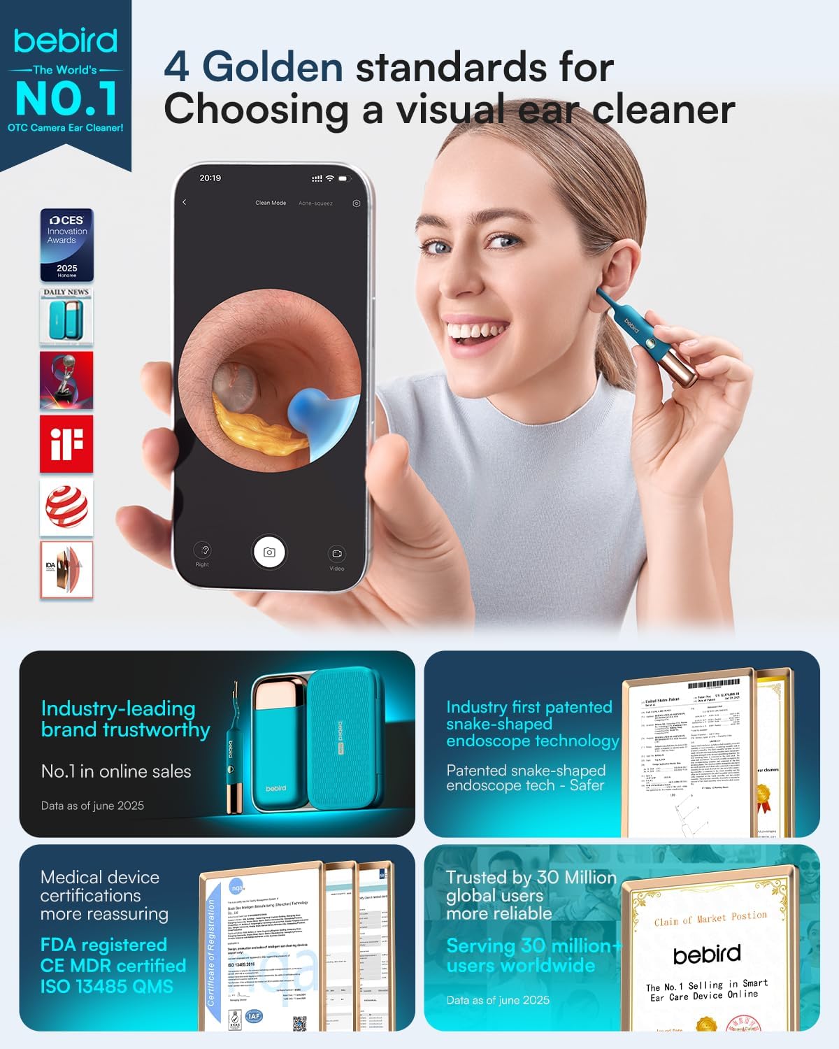Bebird EarSight Ultra - 2K Smart Visual Ear Cleaner