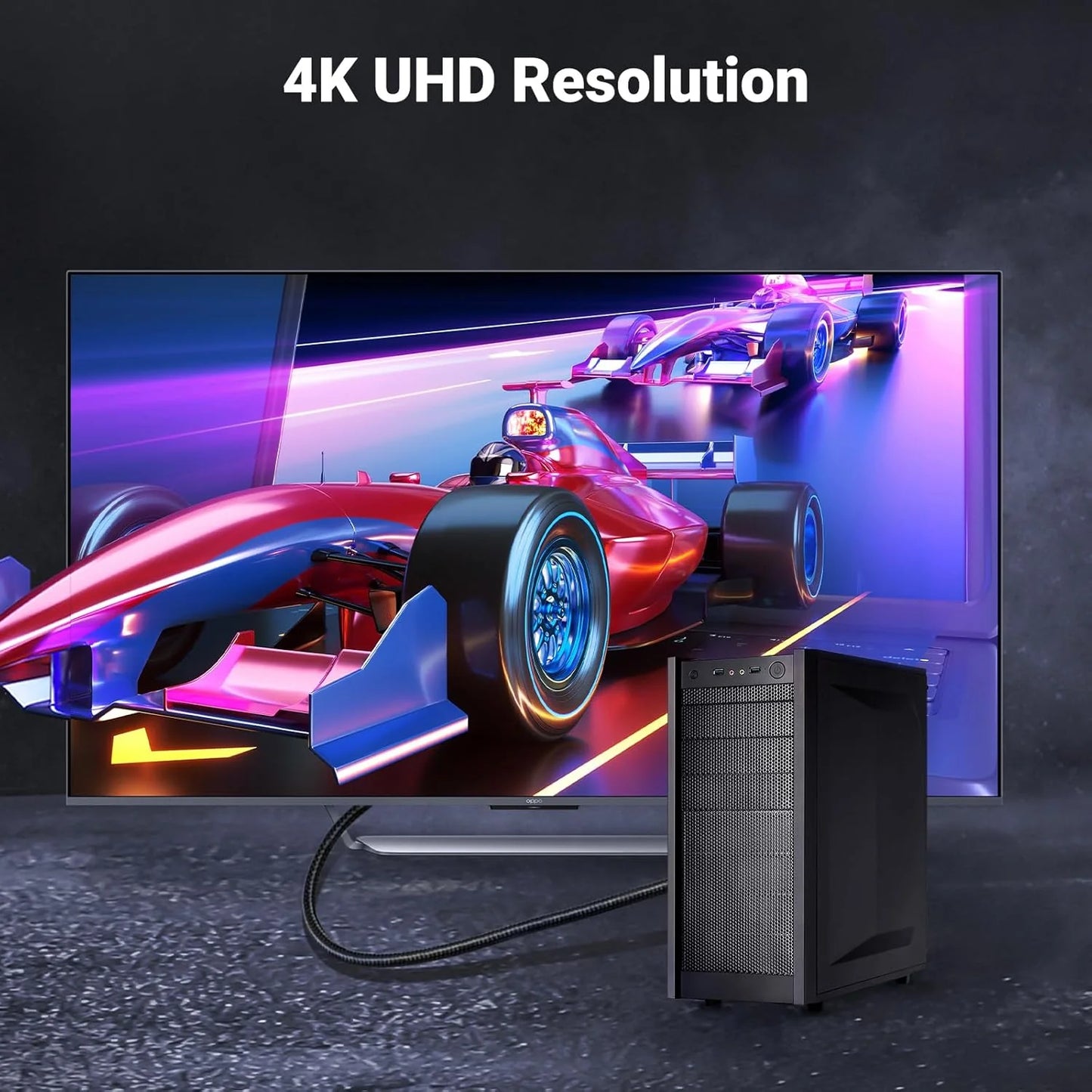 UGREEN DP Male to HDMI Male 2M Cable - 10202 | 4K UHD, Stable Transmission