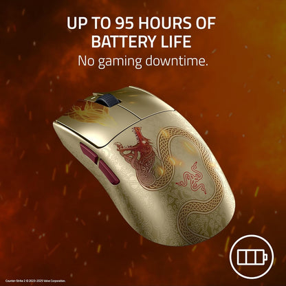 Razer Viper V3 Pro - Counter-Strike 2 Dragon Lore Wireless Gaming Mouse