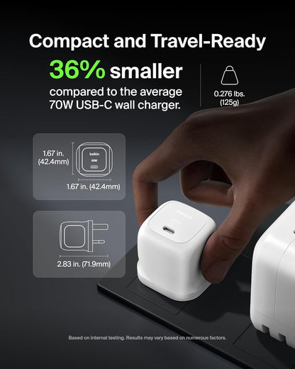 Belkin BoostCharge Compact USB-C Wall Charger 65W