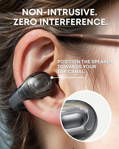 Anker Soundcore C40i - Clarity Black - Flexible and Comfortable Clip-On Earbuds