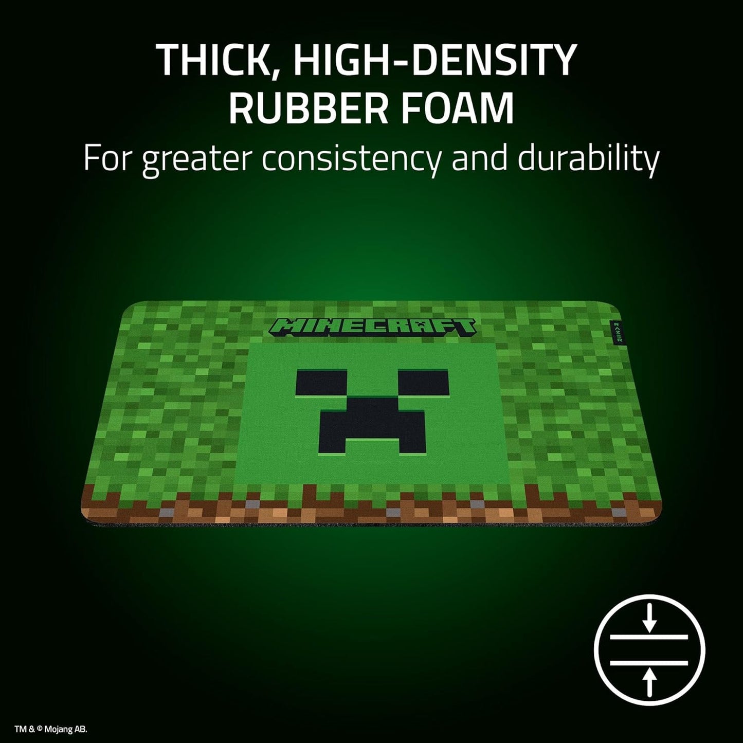 Razer Gigantus V2 Medium Gaming Mouse Pad – Minecraft Edition