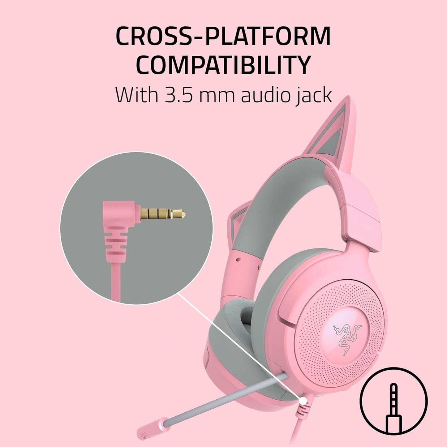 Razer Kraken Kitty V3 X Wired Gaming Headset