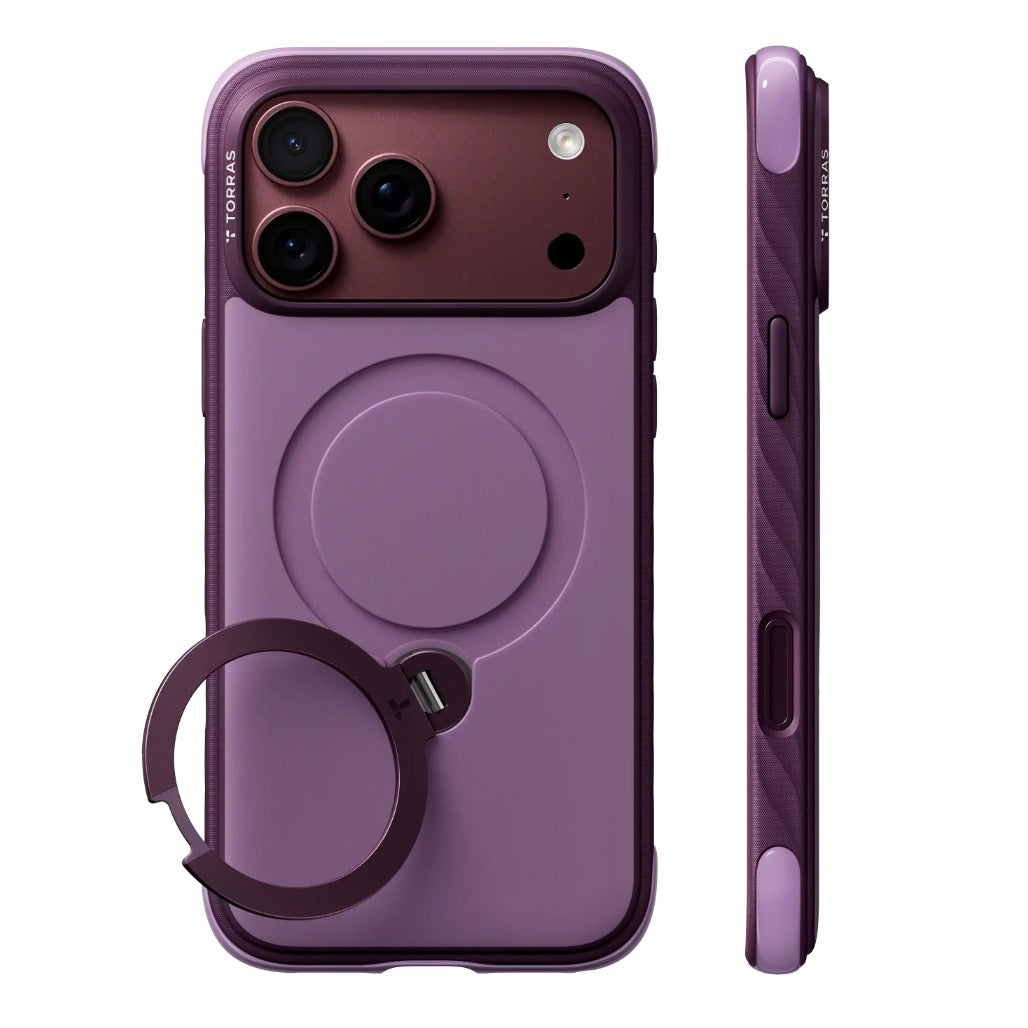Torras Ostand Q3 Rugged for iPhone 18 Pro/18 Pro Max - Purple