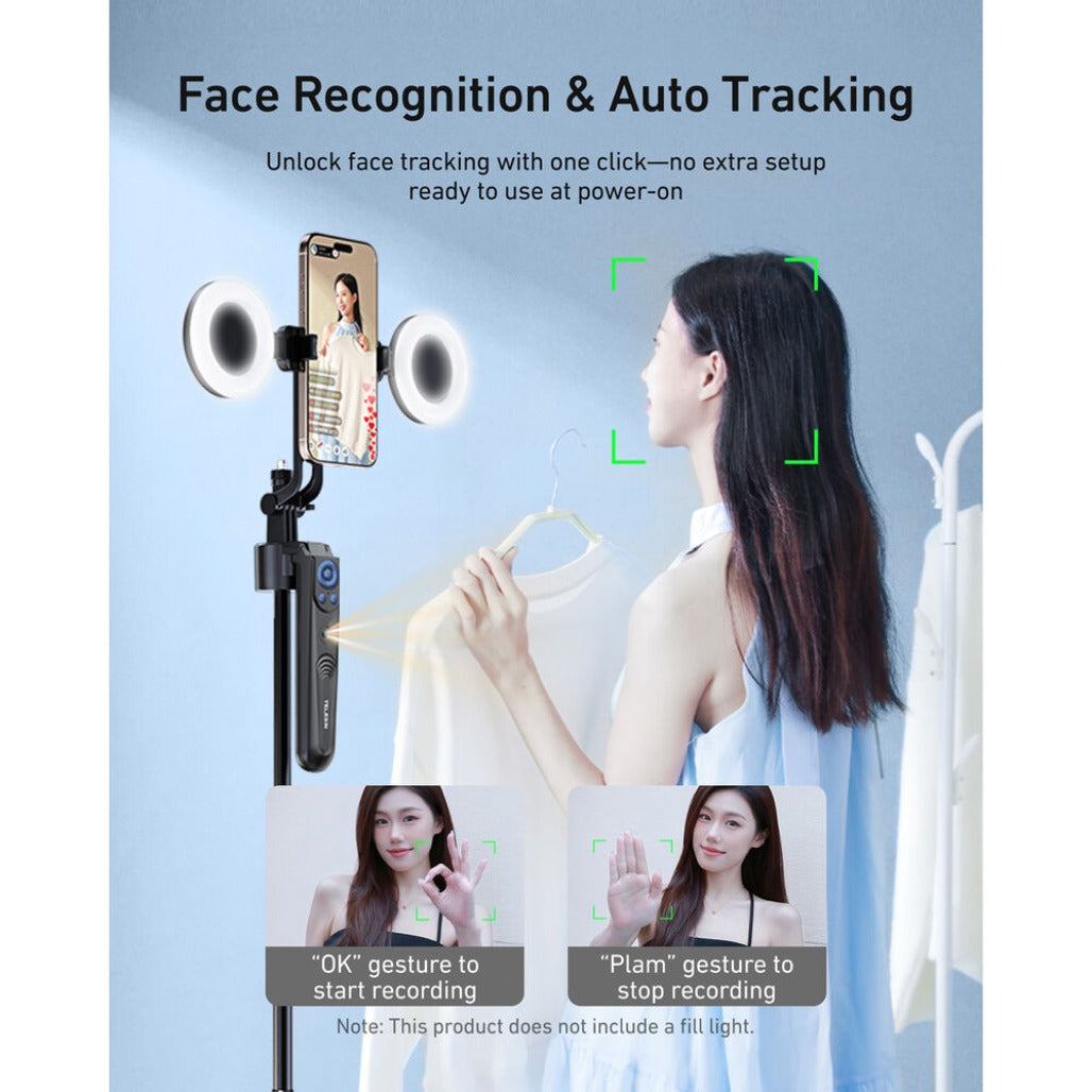 TELESIN Intelligent Auto-Tracking Tripod - P3-MS-03