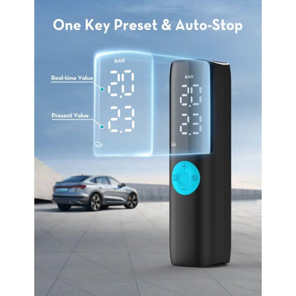 RAVPower Basic 60W Battery Free Air Pump 12-16V Output 25L/Min with Digital LED Display