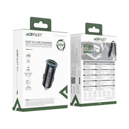 Acefast Fast Charge Car Charger B16 95W (1xUSB-C + 1xUSB-A)