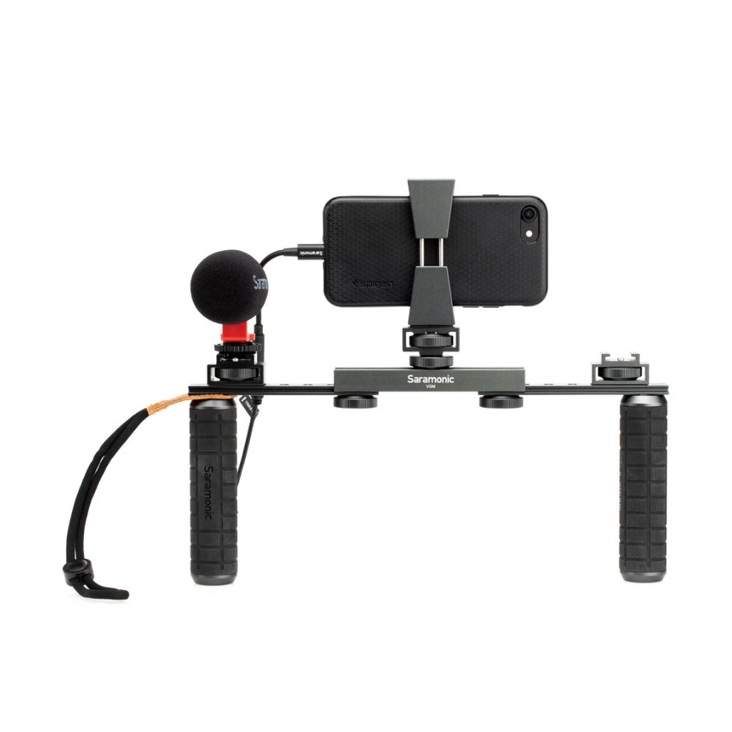 Saramonic VGM Smartphone / Camera Vlogging & Video Kit w/ Stabilizing Grips, Accessory Mounts & Vmic Mini Mic