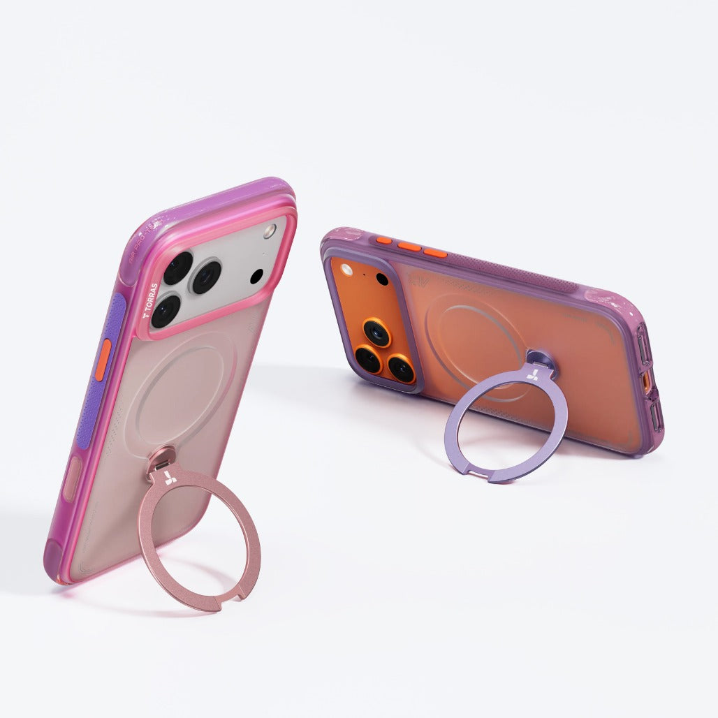 Torras Ostand Spin Q3 Air For iPhone 17 Pro / iPhone 17 Pro Max - Neon Pink