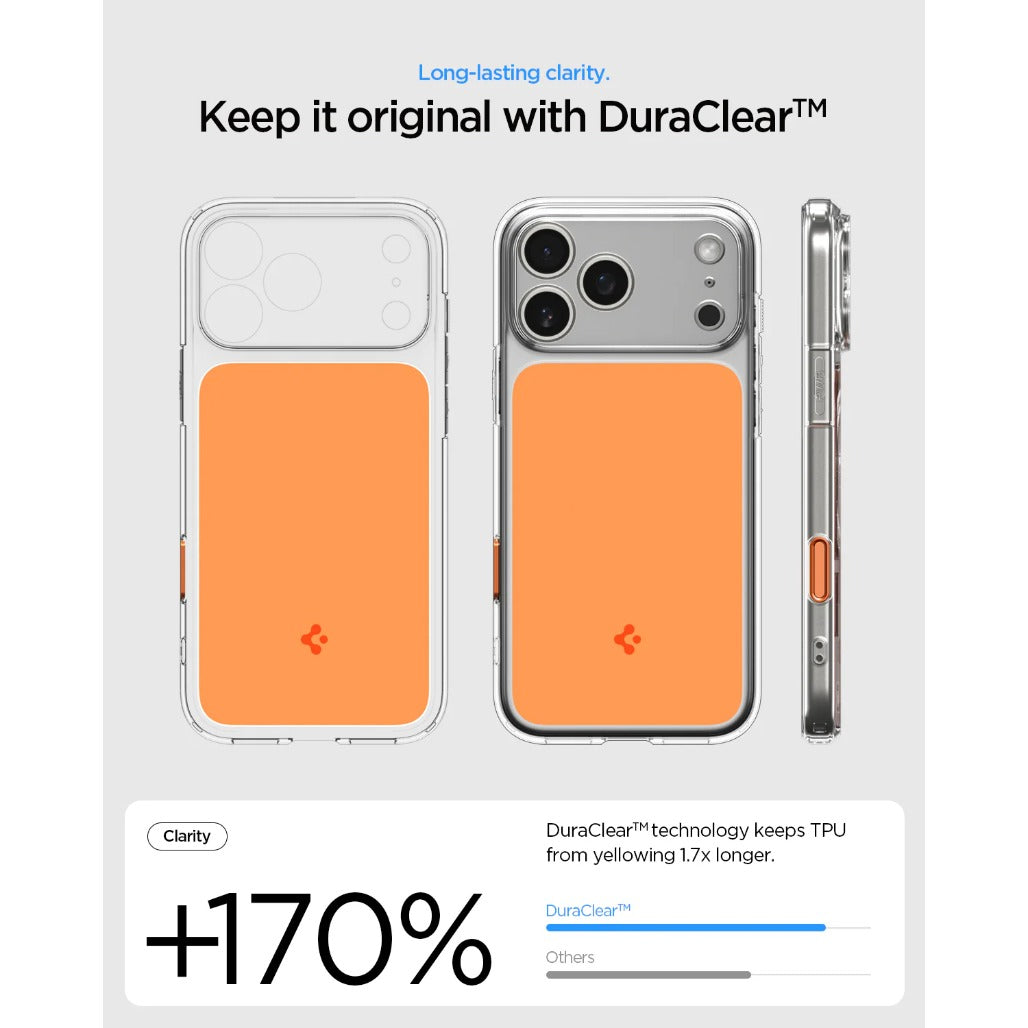 Spigen Ultra Hybrid T (Mag Fit) Case for iPhone 17 Pro / 17 Pro Max - Glossy Orange