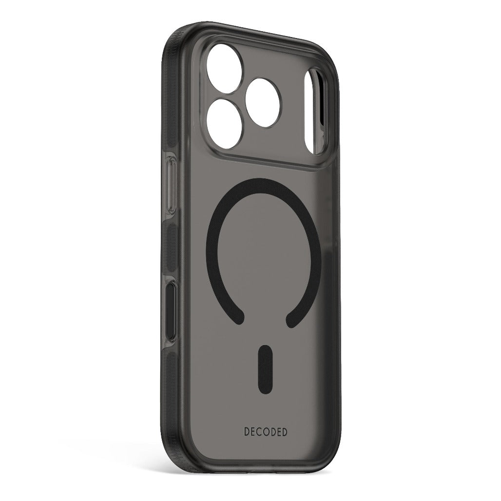 Decoded DropTec Clear Case - Frosted Black - iPhone 18 Pro/18 Pro Max