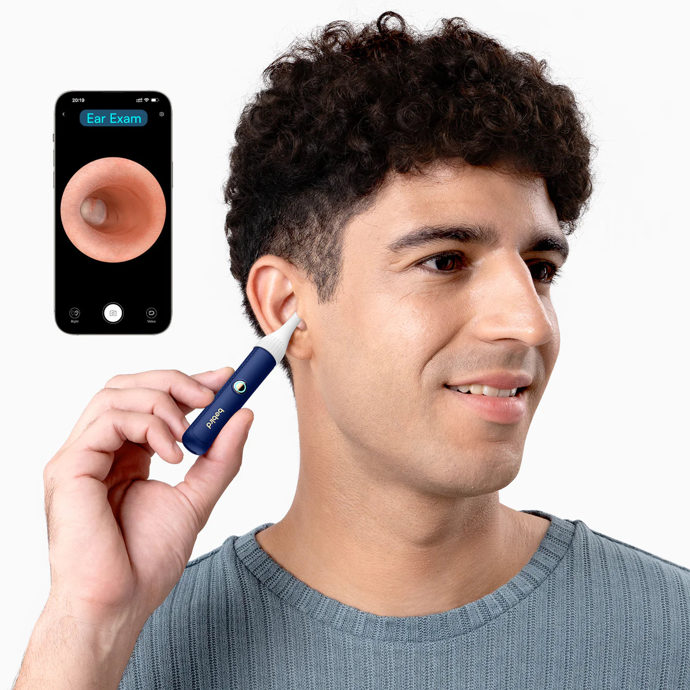 Bebird EarSight Plus Smart Visual Ear Cleaner – Blue / White