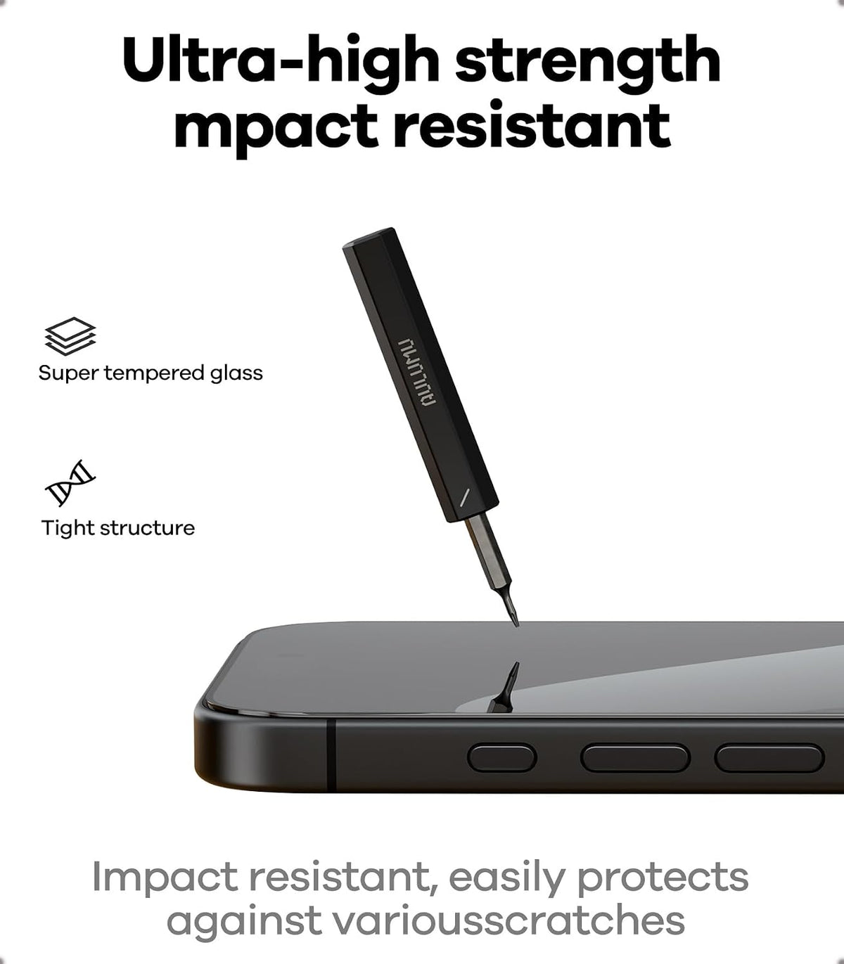 Aulumu AF01 Tempered Glass Screen Protector for iPhone 17 Pro/17 Pro Max