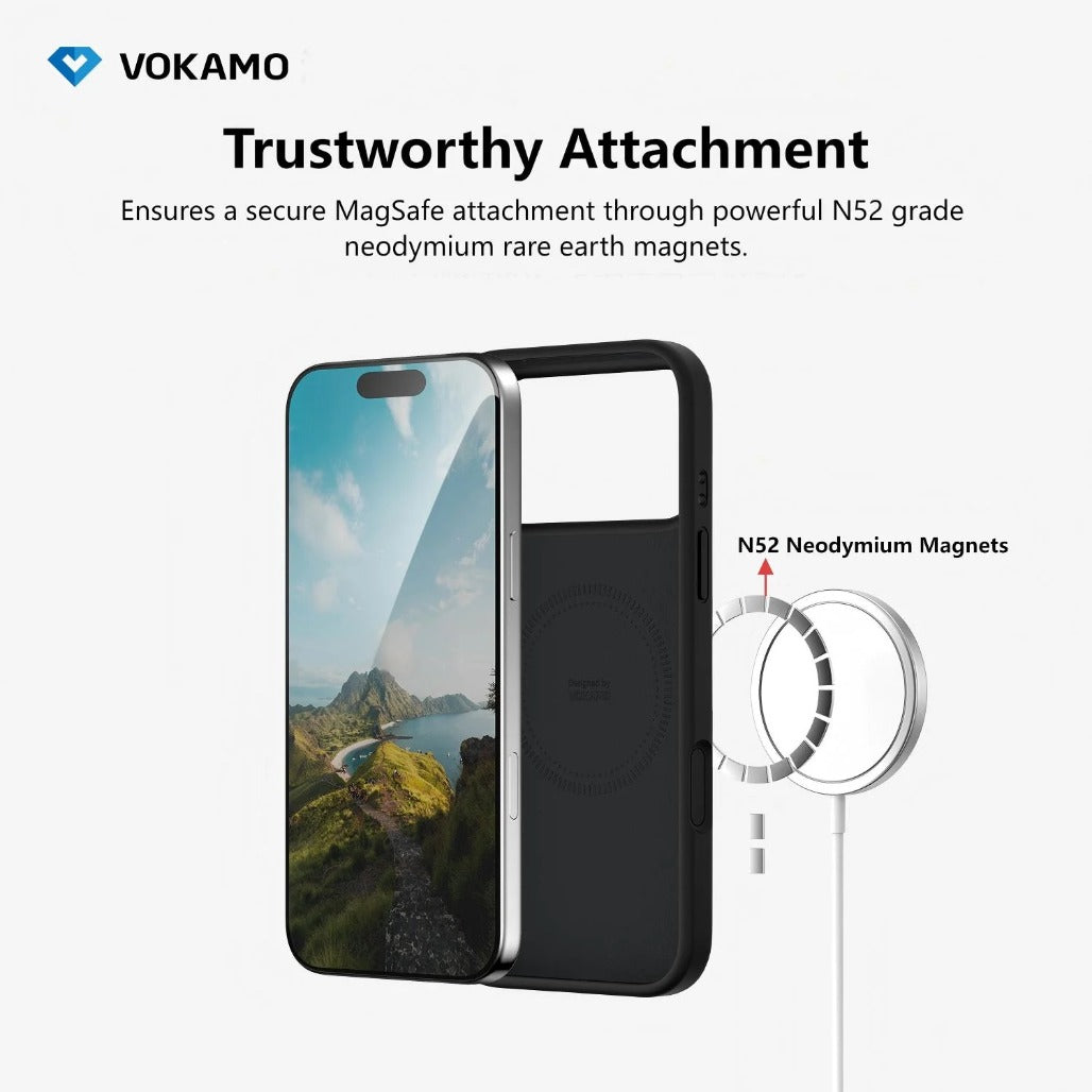 VOKAMO Liquid Silicone MagSafe Magnetic Case for iPhone Air