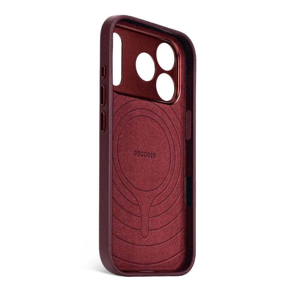 Decoded Leather Case | Burgundy Limited Edition | iPhone 17 Pro / iPhone 17 Pro Max
