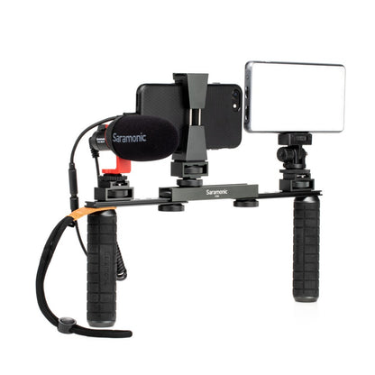 Saramonic VGM Smartphone / Camera Vlogging & Video Kit w/ Stabilizing Grips, Accessory Mounts & Vmic Mini Mic