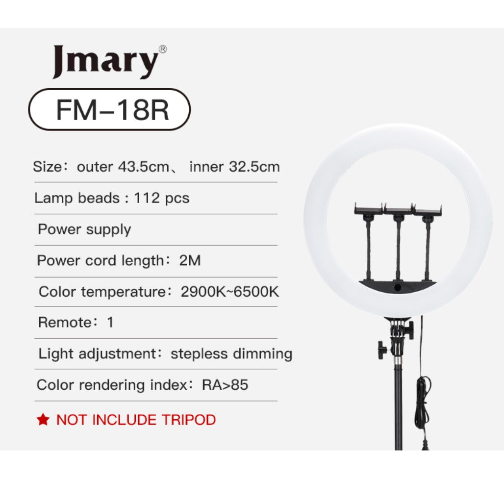 Jmary FM-18R 18" Ring Light - 112 Pieces