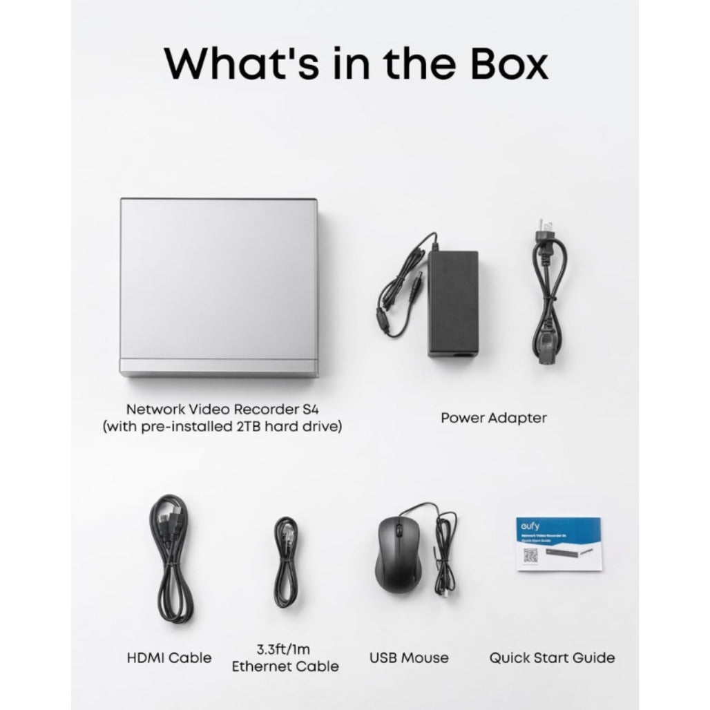 Eufy Network Video Recorder S4 - 8CH Up to 16CH