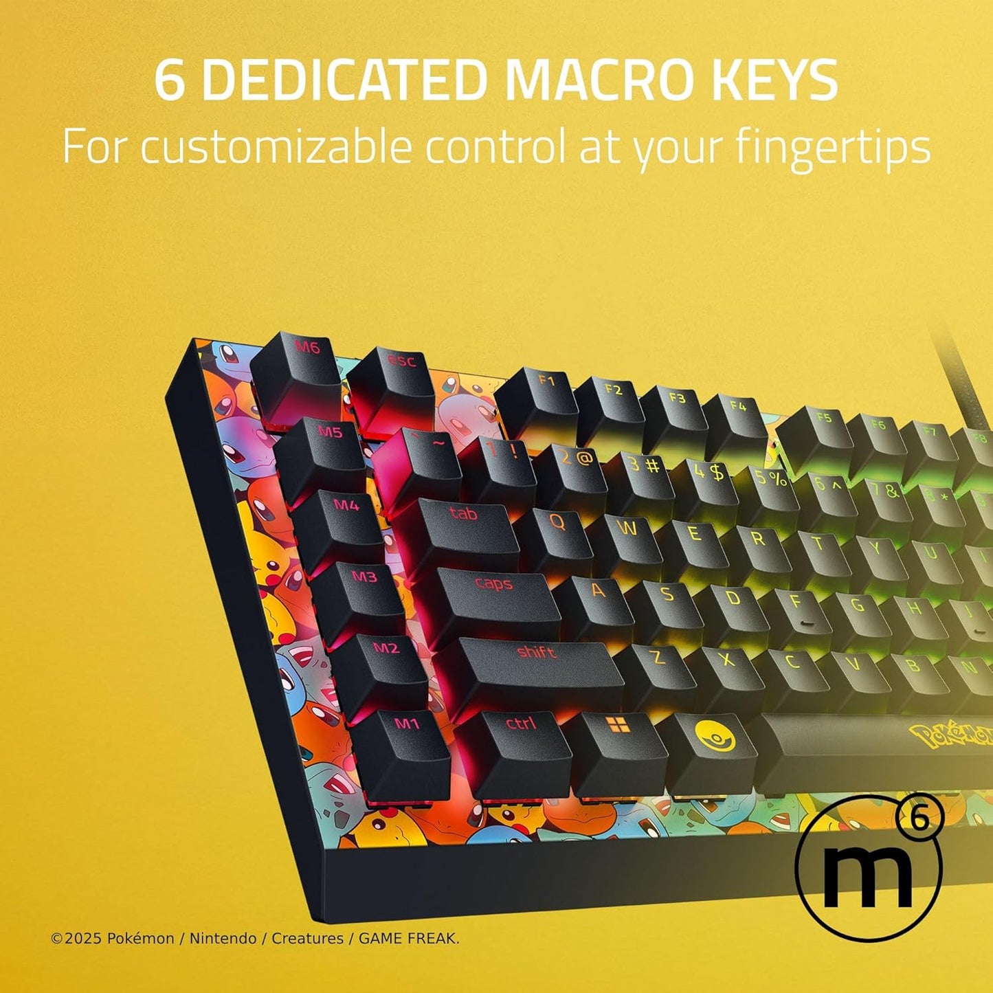 Razer BlackWidow V4 X Pokémon Edition Mechanical Gaming Keyboard – Green Switch