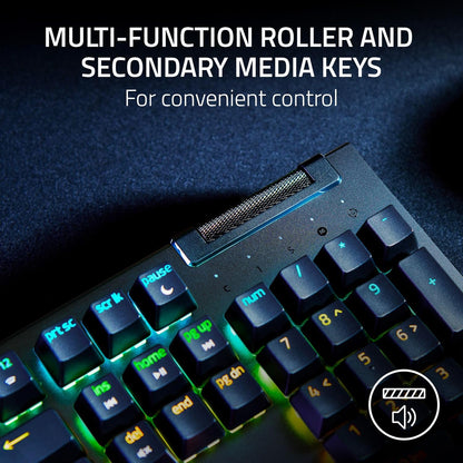 Razer BlackWidow V4 X Green Switch - Wired Full-Size Mechanical Gaming Keyboard