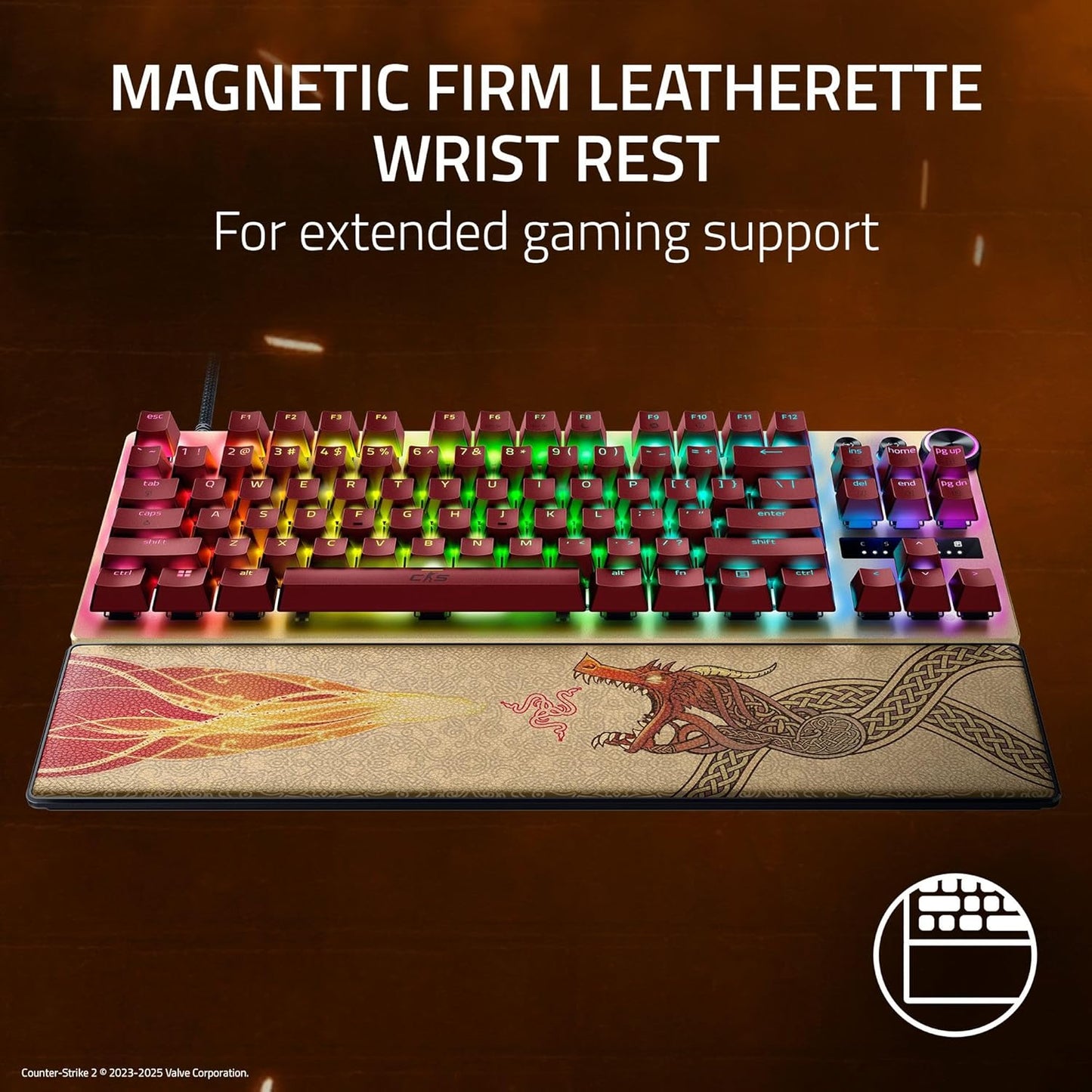 Razer Huntsman V3 Pro TKL Counter-Strike 2 Edition - Esports Gaming Keyboard