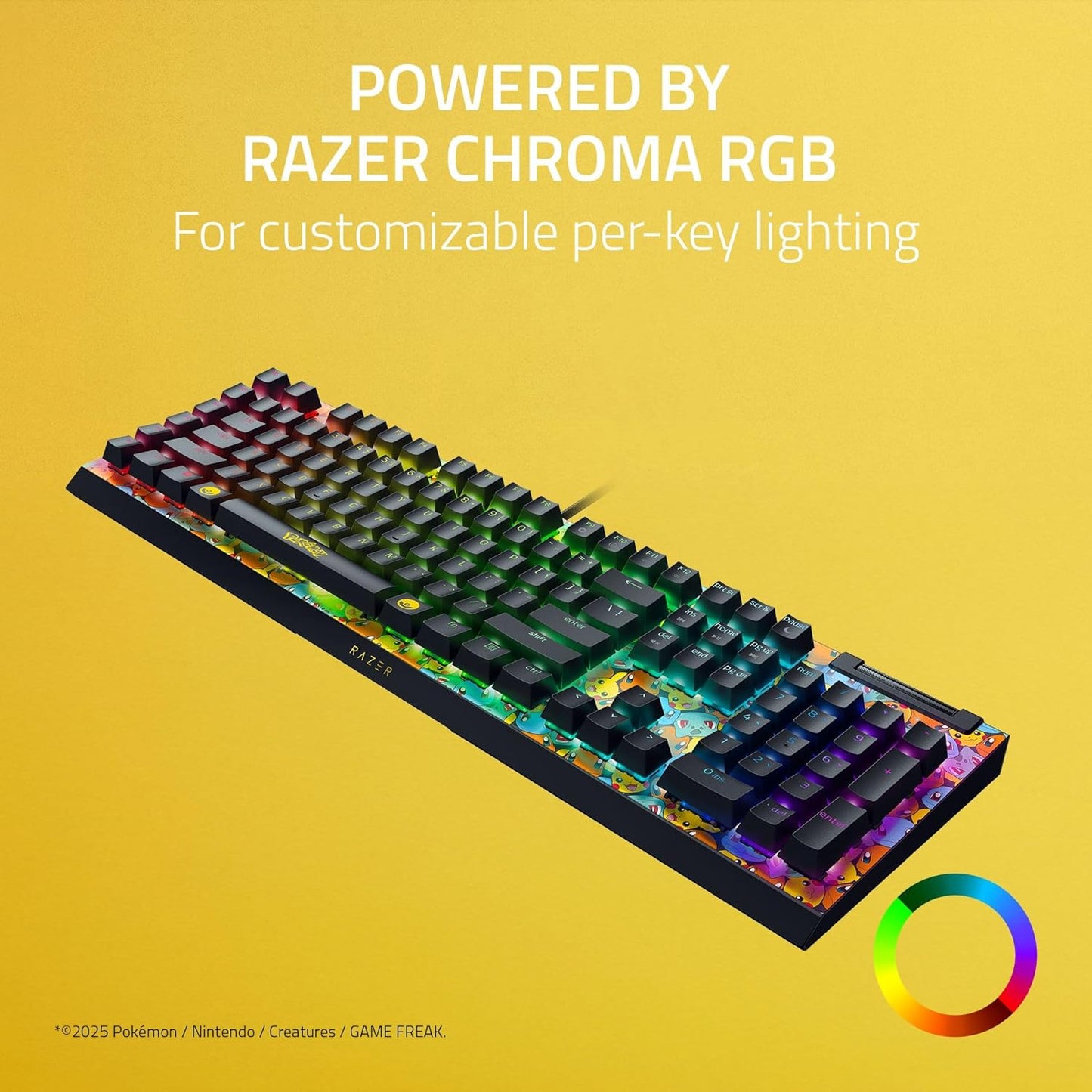 Razer BlackWidow V4 X Pokémon Edition Mechanical Gaming Keyboard – Green Switch