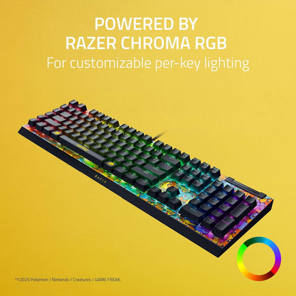 Razer BlackWidow V4 X Pokémon Edition Mechanical Gaming Keyboard – Green Switch