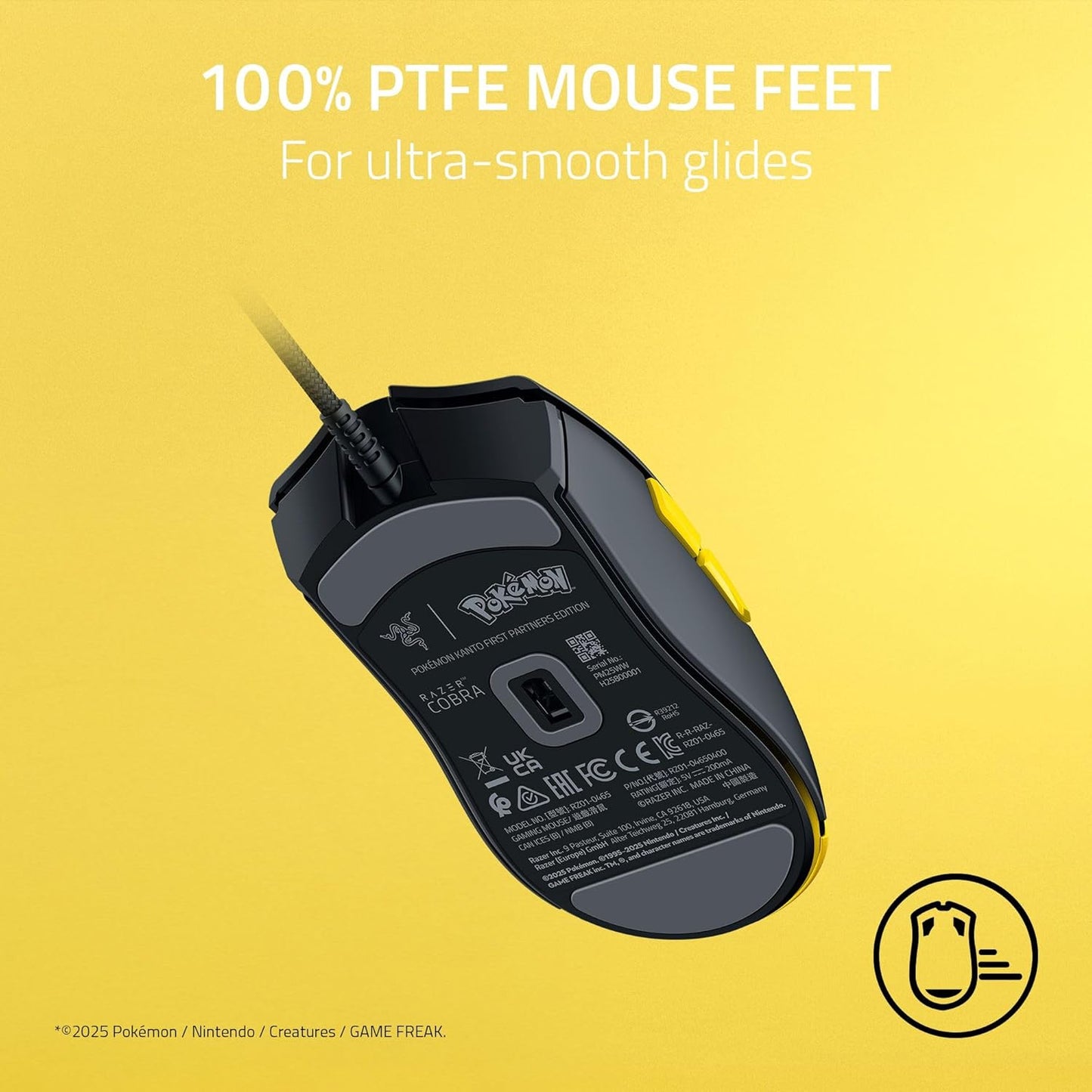 Razer Cobra Pokémon Kanto Starters Edition - Lightweight Wired Gaming Mouse