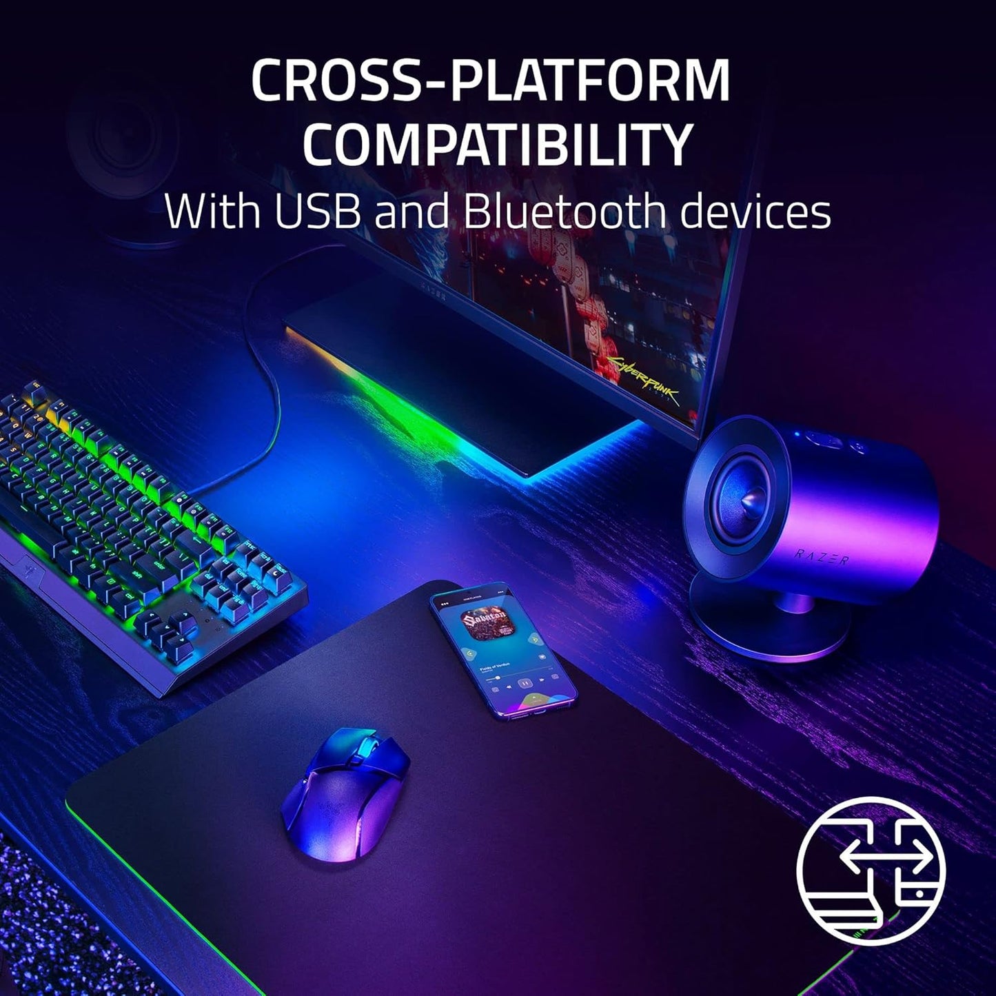 Razer Nommo V2 X - Full-Range 2.0 PC Gaming Speakers