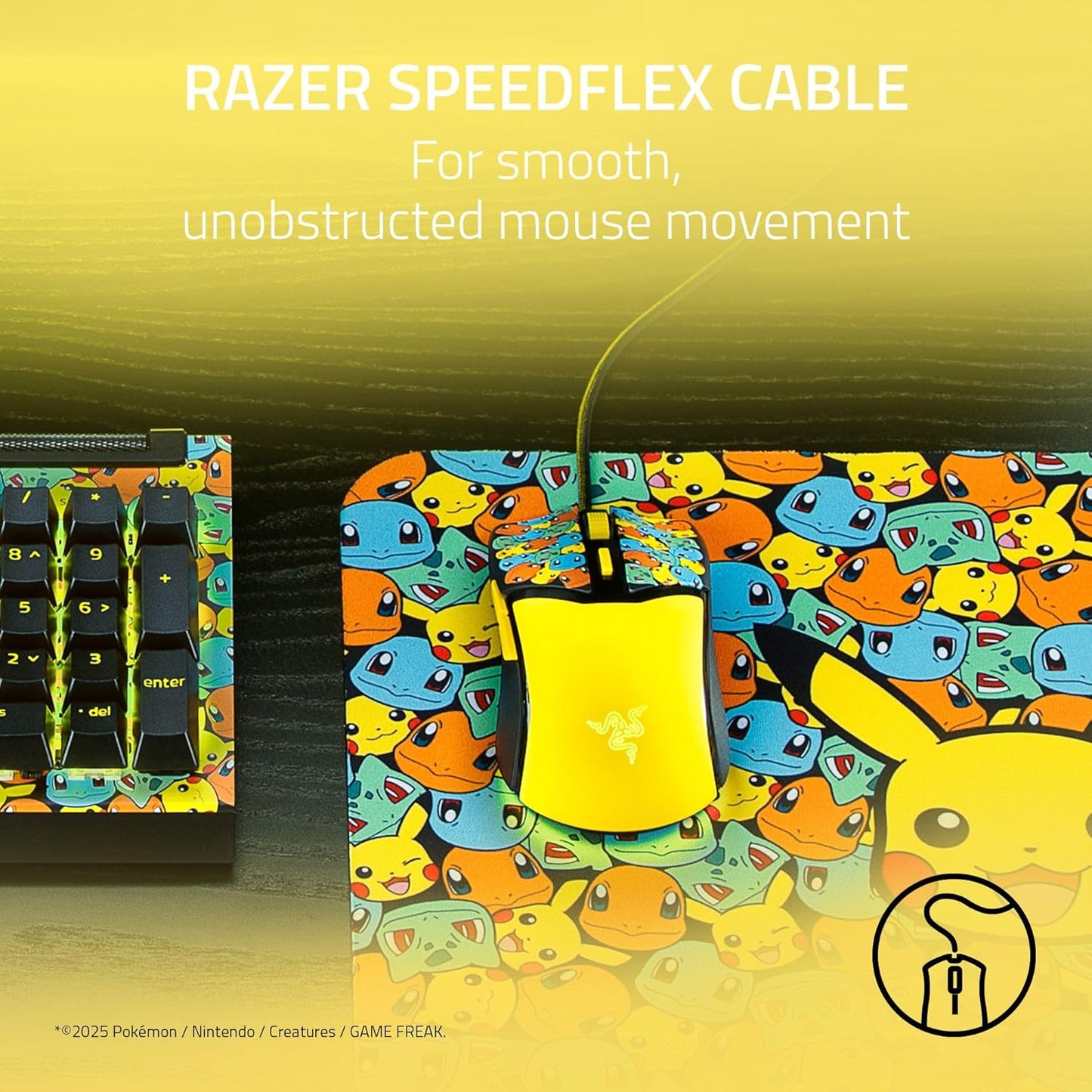 Razer Cobra Pokémon Kanto Starters Edition - Lightweight Wired Gaming Mouse