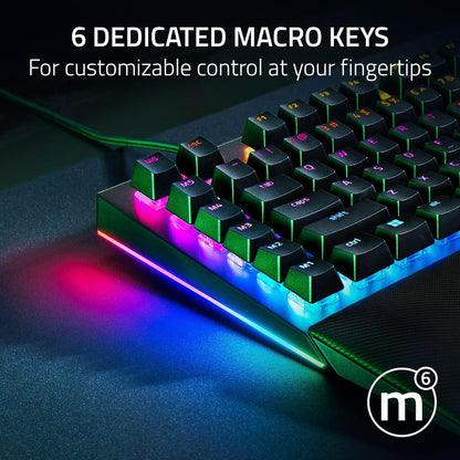 Razer BlackWidow V4 Green Switch - Wired Full-Size Mechanical Gaming Keyboard