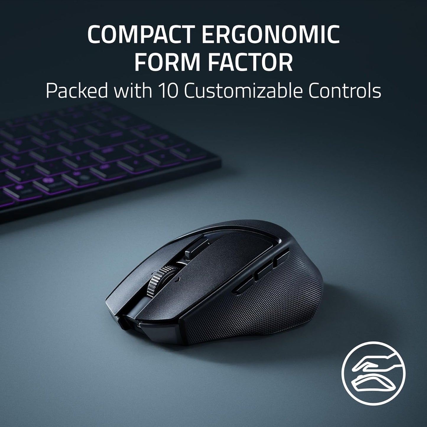 Razer Basilisk Mobile- Portable Ergonomic Wireless Gaming Mouse