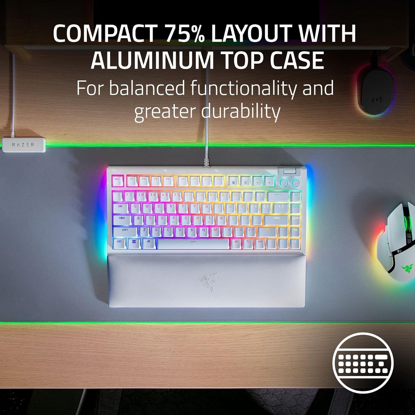 Razer BlackWidow V4 75% - Mechanical Gaming Keyboard
