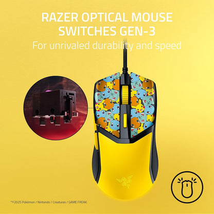 Razer Cobra Pokémon Kanto Starters Edition - Lightweight Wired Gaming Mouse